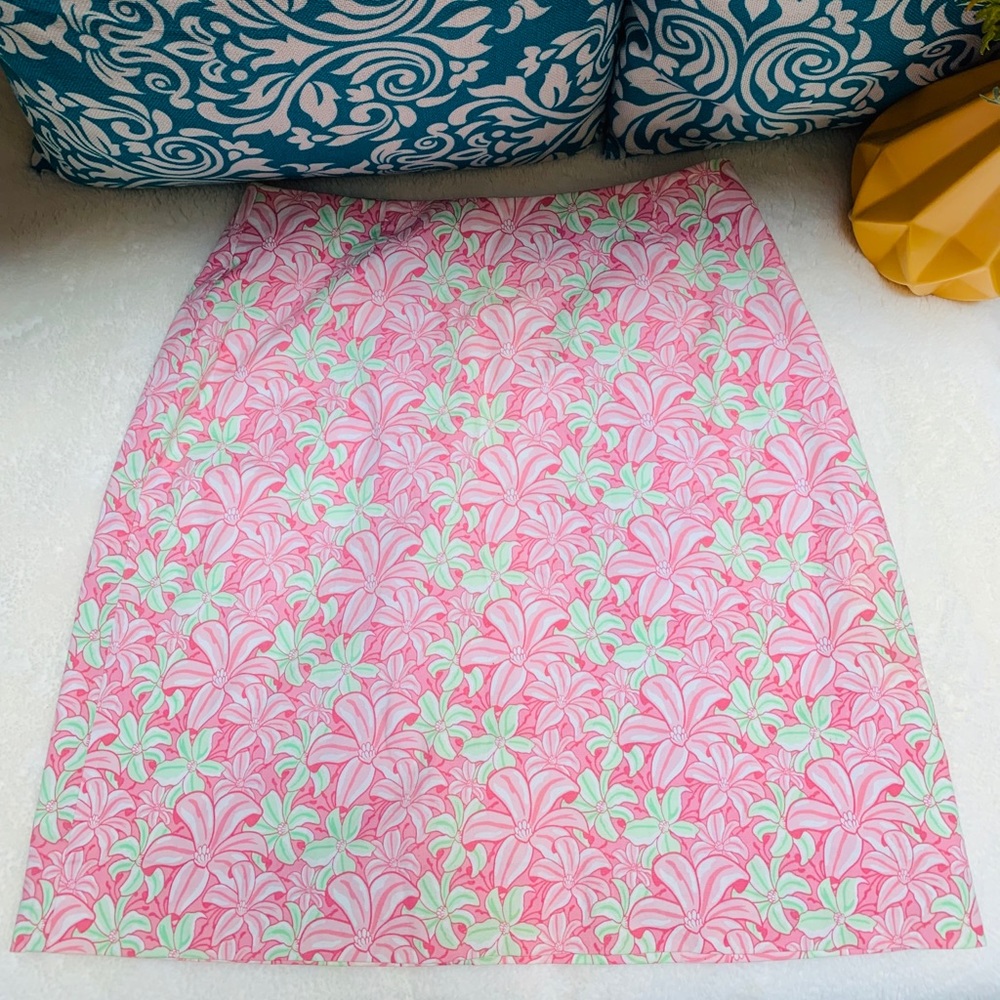 Vineyard Vines Pink Floral Mini Skirt